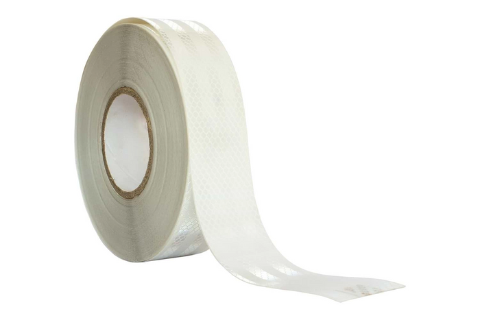 Nastro Adesivo Riflettente Nastro Riflettente Rosso E Bianco 25m X 5cm | Adesivo Impermeabile Per Auto, Bici E Sicurezza Nastro Sicurezza Auto Bici