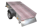 Rimorchio leggero senza freni 200x125 cm Unitrailer Garden Trailer 201 kipp