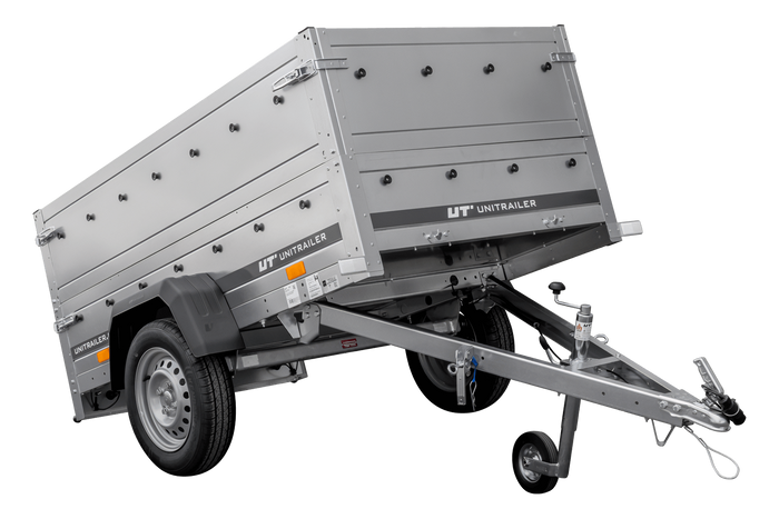 Rimorchio leggero 200x106 UNITRAILER GARDEN 200 KIPP con sponde BIS