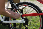 Barra di traino per bicicletta Trail Angel - Rossa