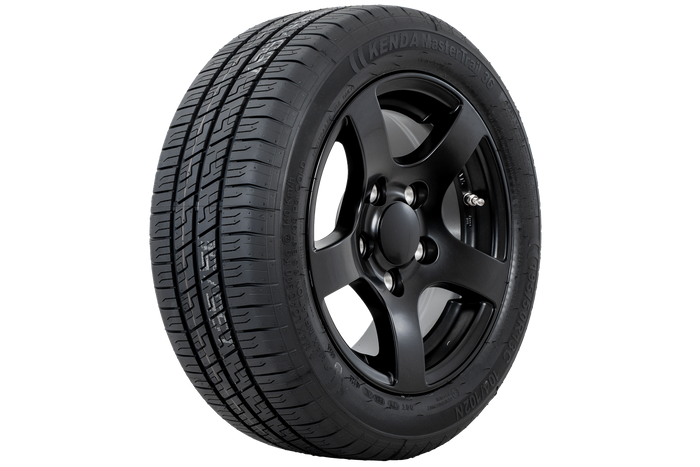 Ruota per rimorchio rinforzata KENDA PNEUMATICI 195/50 R13C 104/102N CERCHIO IN ALLUMINIO STARCO nero 6Jx13"H2 5x112 ET:30