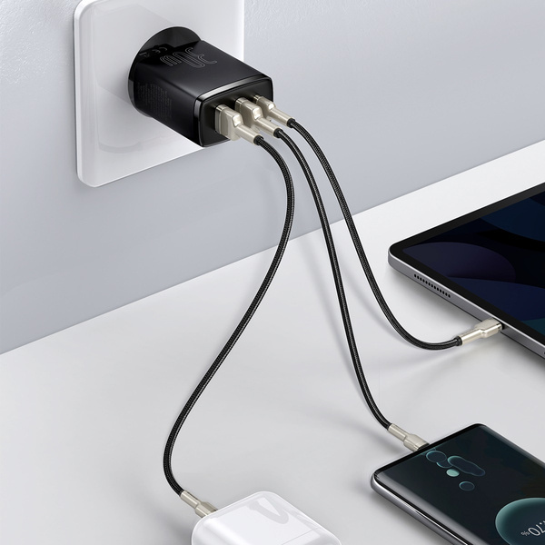 Caricabatterie BASEUS 2xUSB-A, USB-C
