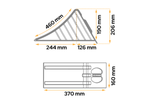 Blocca ruota AL-KO H: metallo UK46 da 206 mm