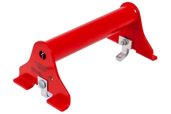 Blocca ruota per carro attrezzi PRAMAR Radstopper VDI 2700 rosso - regolabile, universale