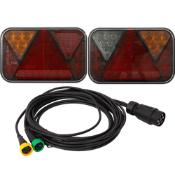 Luci posteriori a LED FRISTOM + cablaggio MANTES 5m 7 PIN