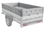 Sponde laterali in alluminio BIS per il rimorchio UNITRAILER GARDEN 230 KIPP ALU