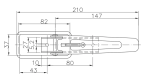 Gancio laterale per rimorchio UNITRAILER ZB-01/BV 10-1