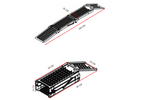 UNITRAILER ALR005 rampa pieghevole in acciaio per rimorchio, 200 cm, 250 kg