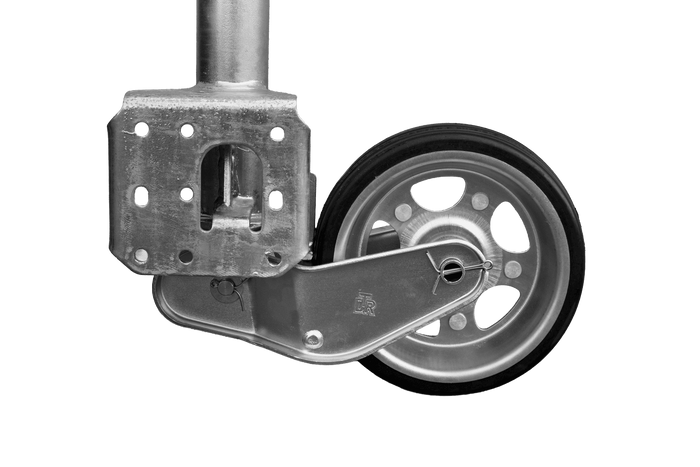 Ruota di supporto automatica UNITRAILER con maniglia 500 kg 60 mm 660-904 mm