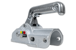 Gancio di traino WINTERHOFF WW 30-K+Z per rimorchio da 3000 kg con timone tubolare da 35-51 mm, in ghisa.