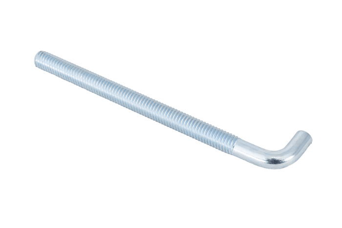 Gancio da costruzione DROMET HP M6x90 con estremità angolata (dritto)