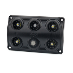 Lampada interna per auto a LED HORPOL LWD2157/CZ da 900 lm, nera, con interruttore e diodo rosso.
