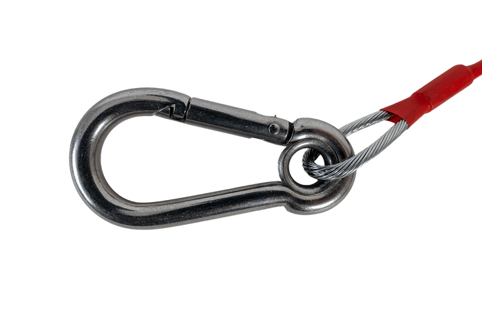 Corda di sicurezza di emergenza con sgancio rapido KNOTT con moschettone, 1200 mm