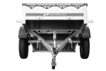 Rimorchio per auto 200x106 UNITRAILER GARDEN 200 KIPP con copertura grigia