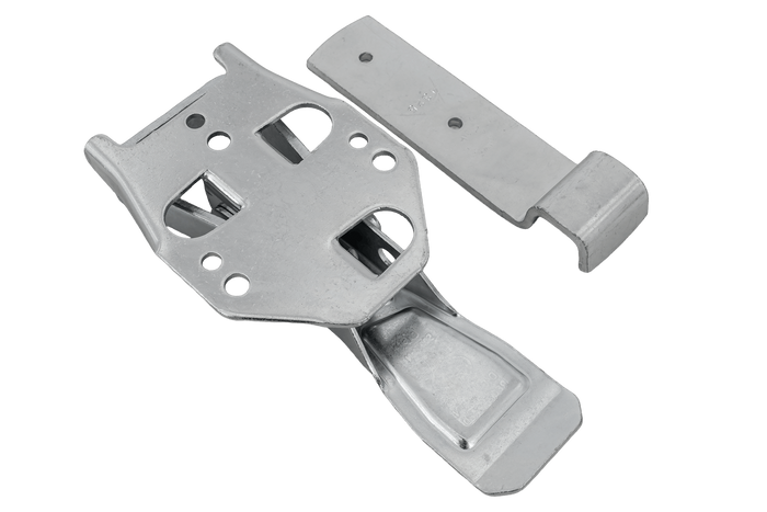 Gancio laterale con elemento di fissaggio STEELPRESS ZB-04C+Z-01A per la chiusura laterale completa del rimorchio