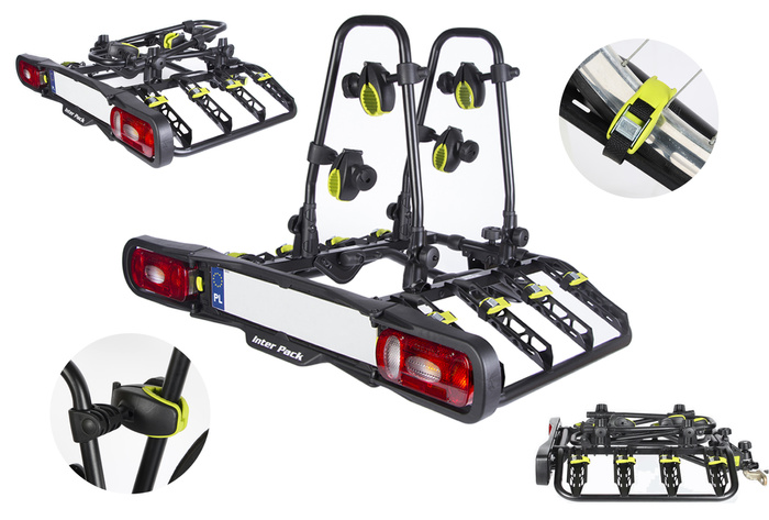 Portabici da gancio traino Inter Pack Quattro a 13 pin