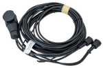 Impianto elettrico MANTES, cablaggio per carro attrezzi, 5 m, spina a 13 poli, 2 baionette a 5 poli