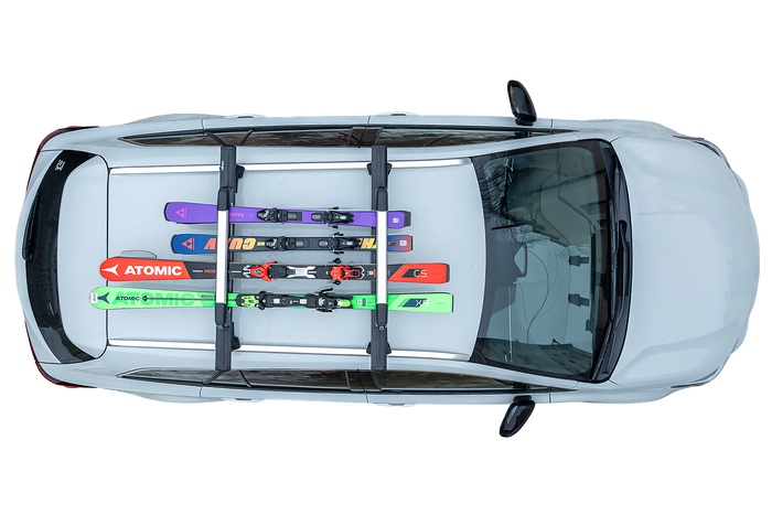Inter Pack Frostline 4 - supporto in alluminio per 4 paia di sci o 2 snowboard