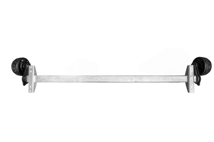 Assale frenato KNOTT VGB13-M per rimorchio/carrello portattrezzi 1350kg 1750mm 2250mm 5x112