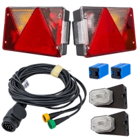 Set luci: luci posteriori ASPÖCK MULTIPOINT IV + luci di posizione laterali ASPÖCK FLEXIPOINT I + cablaggio MANTES 5,2 m 13PIN