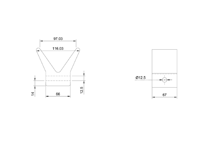 Parafango anteriore STEELPRESS 88156 per rimorchio per barca