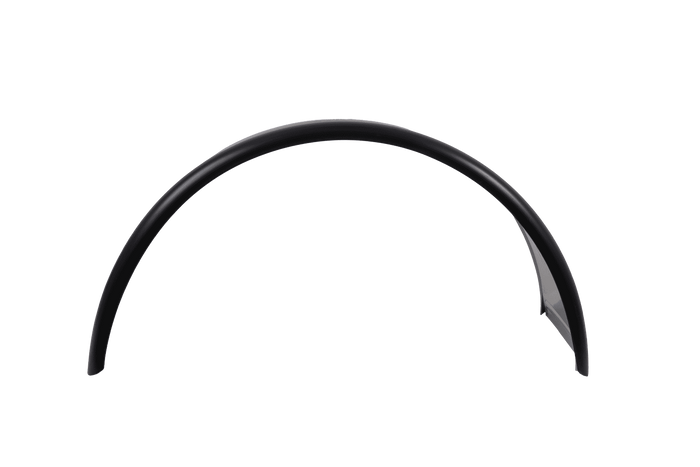 Parafango doppio per rimorchio 15-16" DOMAR DK7120 passaruota 880/400mm in metallo con bordo in gomma