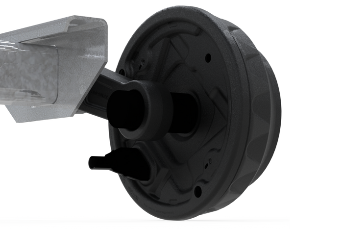Assale frenato KNOTT VGB18MV per rimorchio/carro attrezzi 1800kg 1600mm 2070mm 5x112