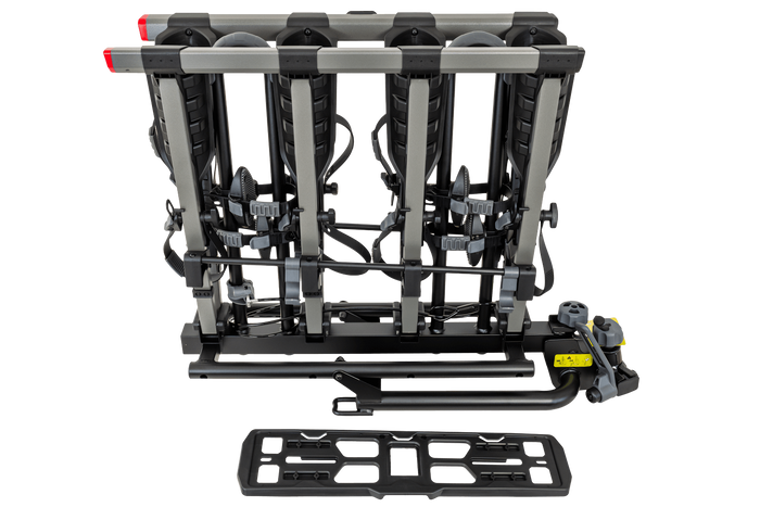 Portabici da gancio traino Inter Pack New Spider 4 per 4 biciclette