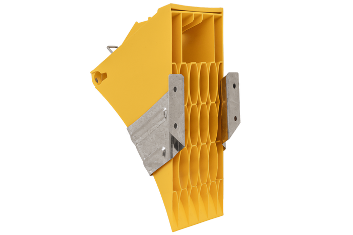 Cuneo per ruote G46 con staffa di montaggio LOKHEN h: 190 mm