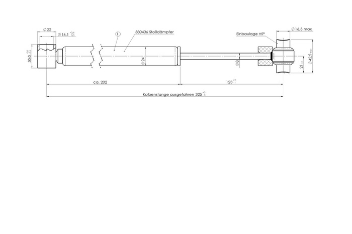 Dispositivo/ammortizzatore freno a inerzia AL-KO 161S (vecchio tipo) per rimorchio da 1600 kg