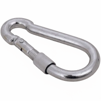 Moschettone con sicurezza per corde DROMET KSZ10100 moschettone per pompiere 10x100mm