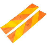 Adesivi, adesivi riflettenti, HERMON corti, targhe segnaletiche per veicoli pesanti, 565x132mm, sinistra+destra