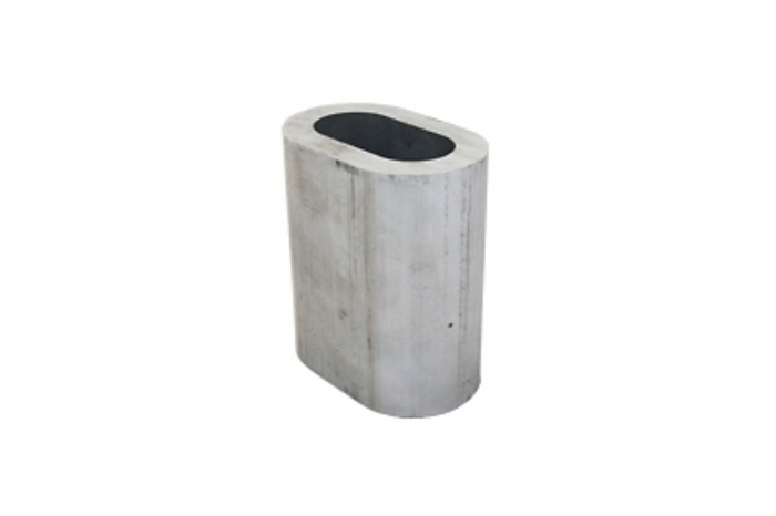 Connettore in alluminio per corde DROMET ZLA.5, manicotto per corde da 5 mm