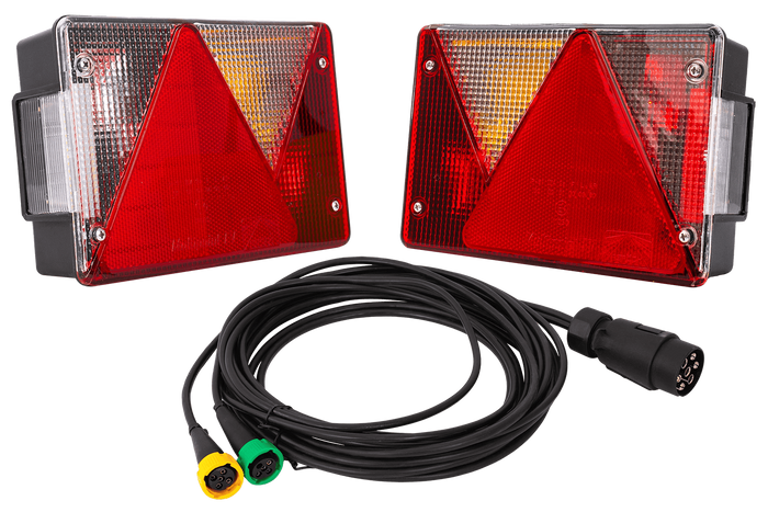 Luci posteriori ASPÖCK MULTIPOINT IV + cablaggio MANTES 5m 7 PIN