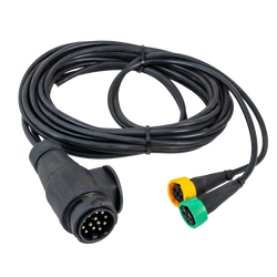 Impianto elettrico MANTES, cablaggio rimorchio, 4 m, spina a 13 pin, 2 baionette a 5 pin