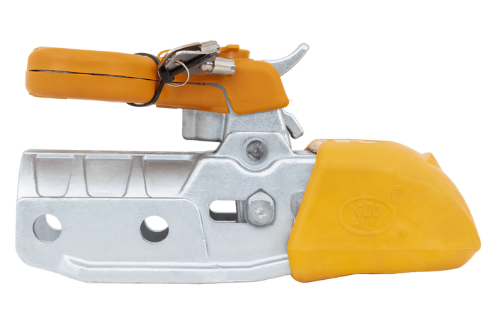 Gancio a sfera STEELPRESS BC-3500E-00-02+SD per rimorchio da 3500 kg con barra di traino in ghisa da 60,5 mm