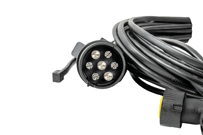 Cablaggio rimorchio impianto elettrico ASPÖCK 4,5 m 7 PIN baionette 2x 5 PIN