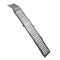 UNITRAILER ALR005 rampa pieghevole in acciaio per rimorchio, 200 cm, 250 kg