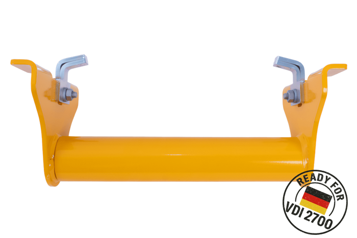 Cuneo di bloccaggio universale giallo PRAMAR Radstopper VDI 2700 per carro attrezzi
