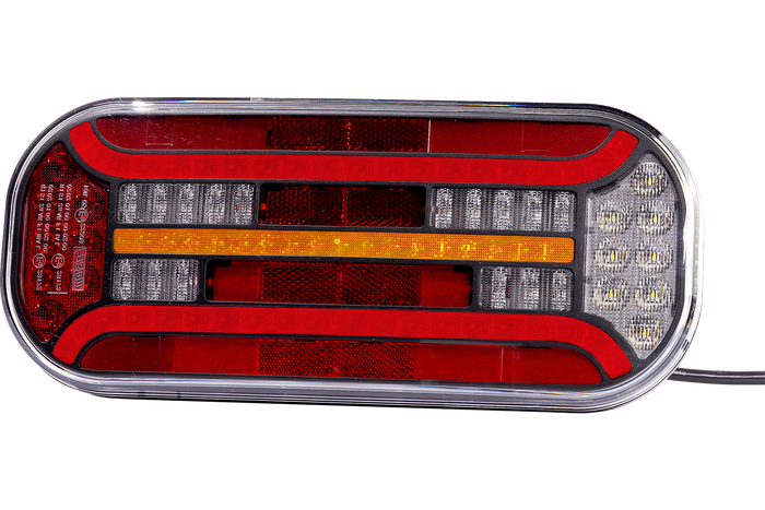 Fanale posteriore FRISTOM FT-600 LED, 6 funzioni, destro