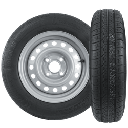 Set di due ruote per rimorchi UNITRAILER / TEMARED / NOVATECNO / ELLEBI TIRE KENDA 145/80 R13 78N STARCO RIMS 4Jx13"H2 4x100 ET:30