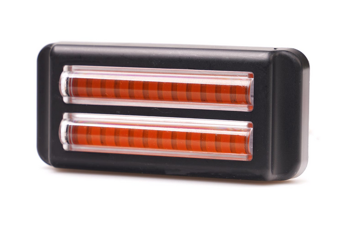 Spia di avvertimento WAŚ 2469 W284 LED lampeggiante arancione MASTER/SLAVE