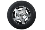 Ruota rinforzata per rimorchio KENDA PNEUMATICI 165/80 R13C 96/94N CERCHIO ALU STARCO lucidato 5Jx13"H2 5x112 ET:30
