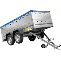 RIMORCHIO LEGGERO BIASSE GARDEN TRAILER 264/2 KIPP CON SOVRASPONDE RUOTINO CENTINA H-0 E TELONE BLU