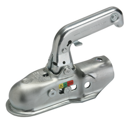 Gancio di traino WINTERHOFF WW 220-RB per rimorchio da 2200 kg con timone tubolare da 50 mm 