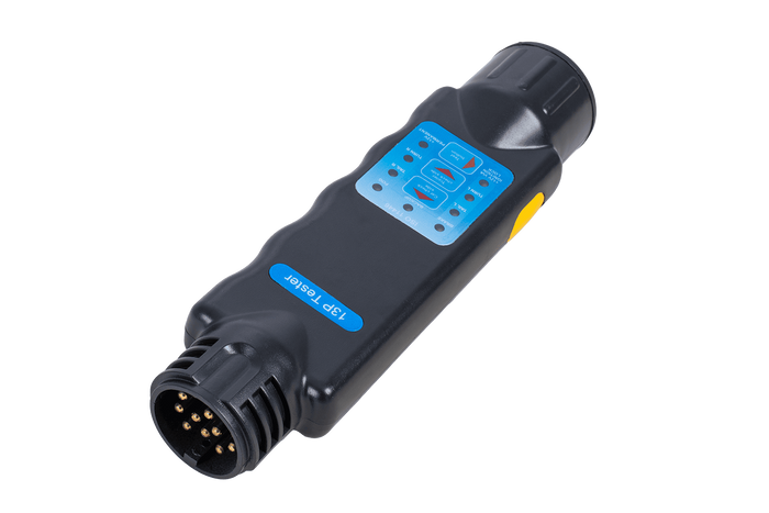 Tester per prese di corrente per rimorchi a 13 pin