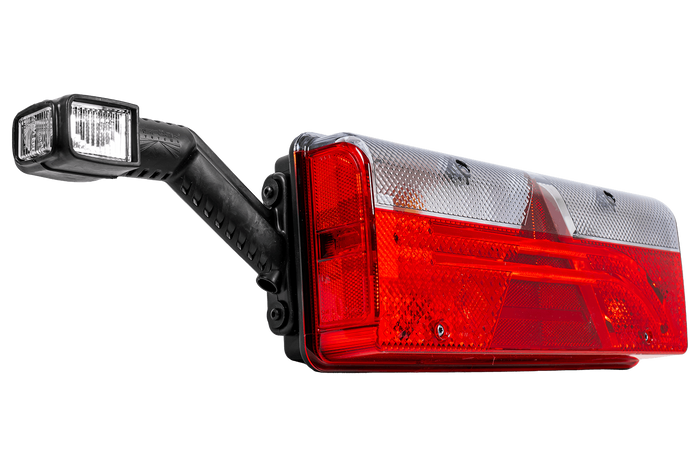 Fanale posteriore a baionetta a LED ASPÖCK EUROPOINT III 7PIN ASS2 con clacson, 7 funzioni rimanenti