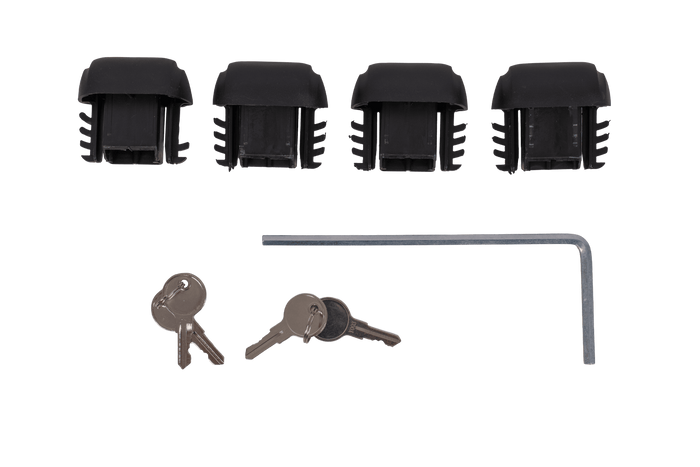 Portapacchi Eco Alubase 120 - portapacchi universale in alluminio per binari aperti
