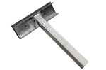Supporto laterale piatto OUTLET UNITRAILER, lunghezza 30 cm, altezza 40 cm, per rimorchio per barca, GRIGIO
