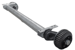 Assale frenato AL-KO COMPACT per rimorchio/carro attrezzi 1500kg 1260mm 1630mm 5x112
